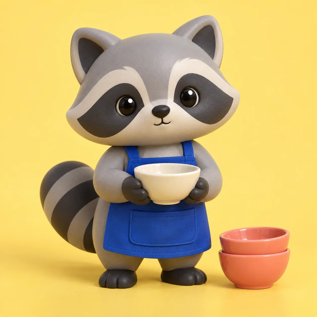 Raccoon Ceramic Collector, made with GPT Image 2.5 Sunburst