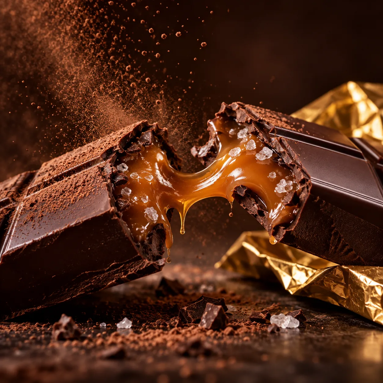 Snapped Chocolate, made with GPT Image 2.5 Sunburst