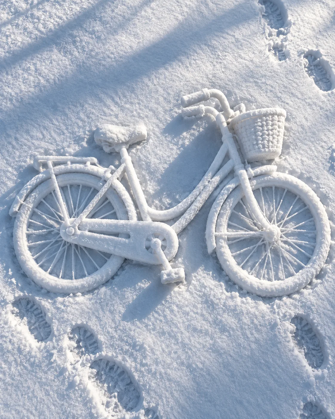 Snow Bicycle, made with GPT Image 2.5 Sunburst