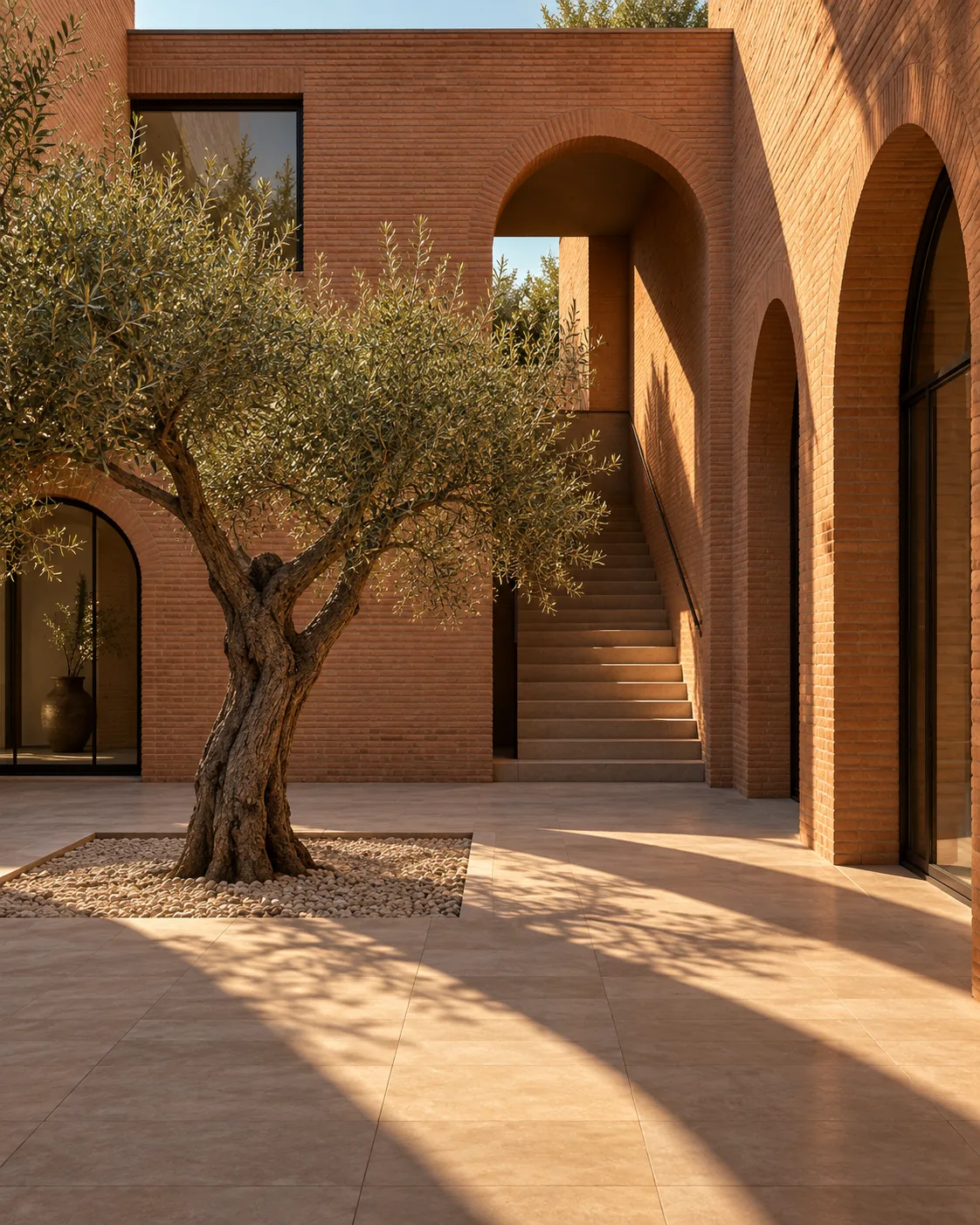 Terracotta Courtyard, made with GPT Image 2.5 Sunburst