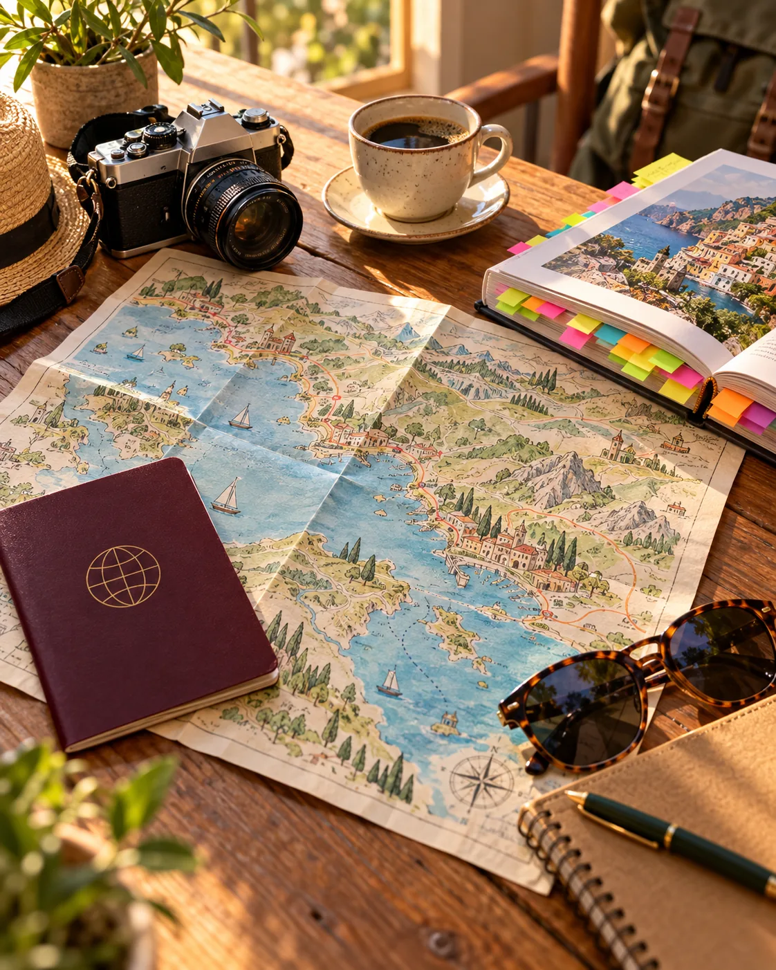 Trip Planning, made with GPT Image 2.5 Sunburst