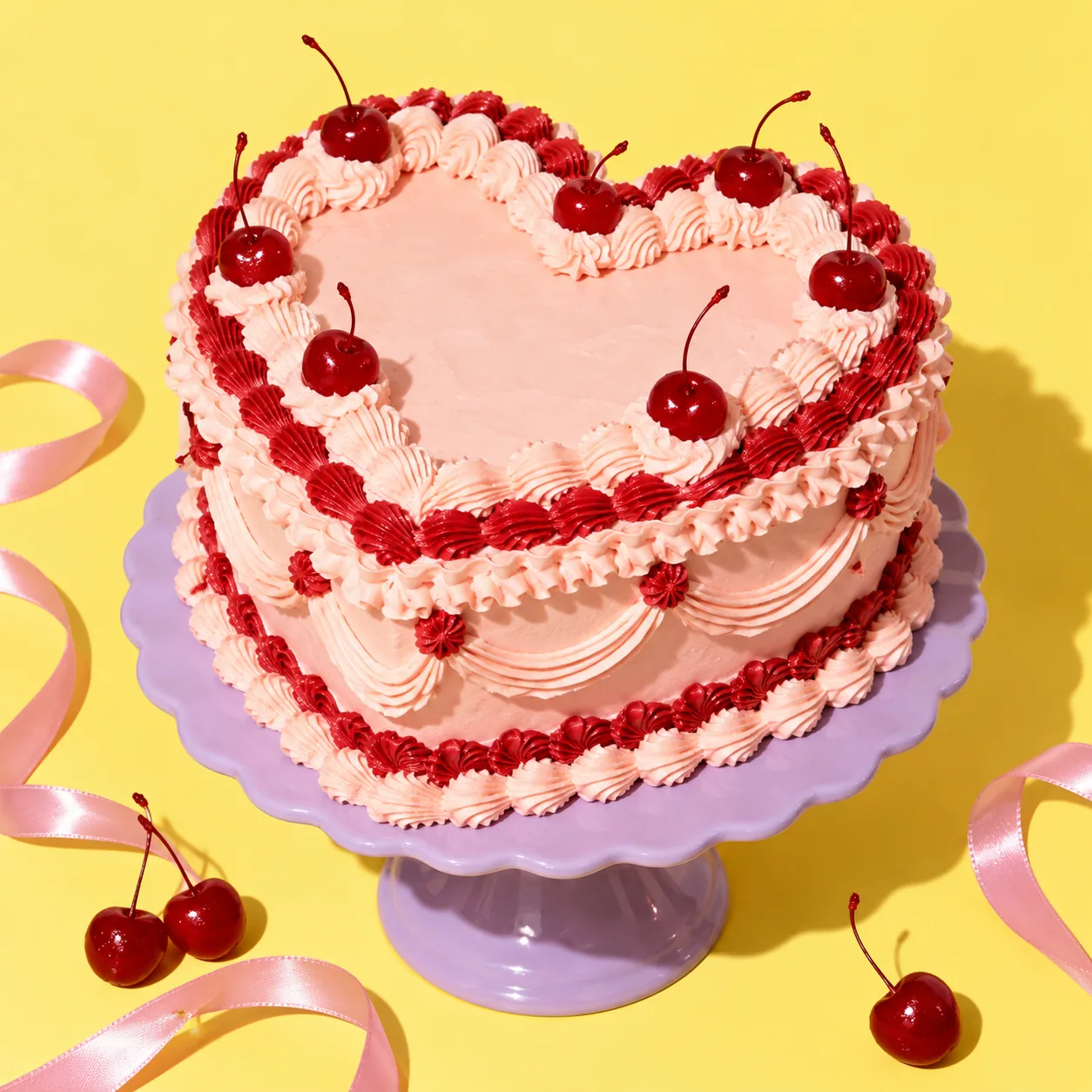 Heart Cake, made with GPT Image 2.5 Sunburst
