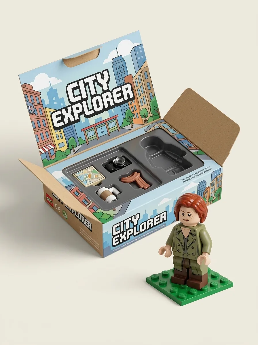 Brick Minifigure Box, made with Nano Banana 2.1