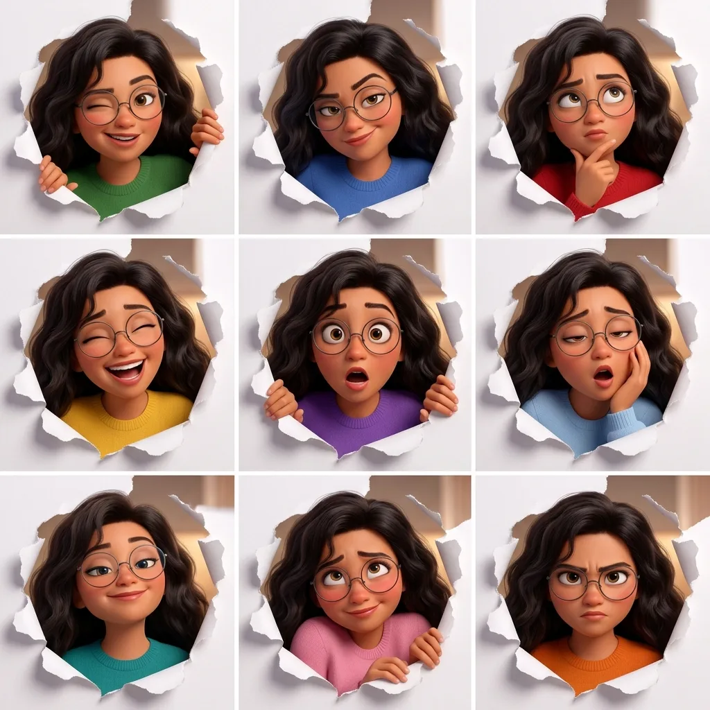 Character Expression Grid, made with Nano Banana 2.1