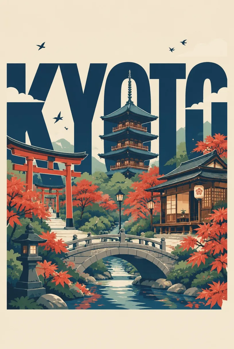 City Name Travel Poster, made with GPT Image 2.5 Sunburst