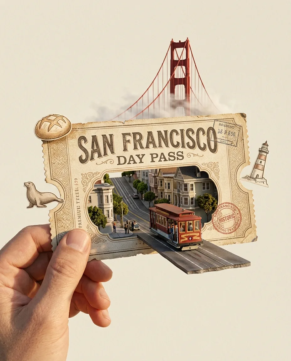 Pop-Out Travel Ticket, made with Nano Banana 2.1