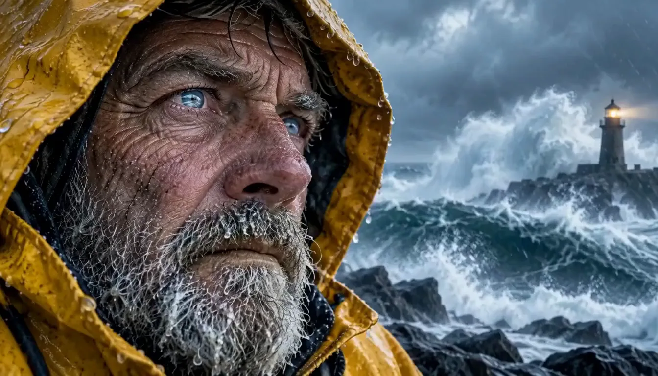 Into the fisherman's eye