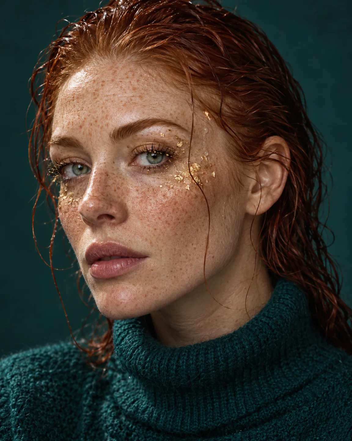 Gold leaf and freckles
