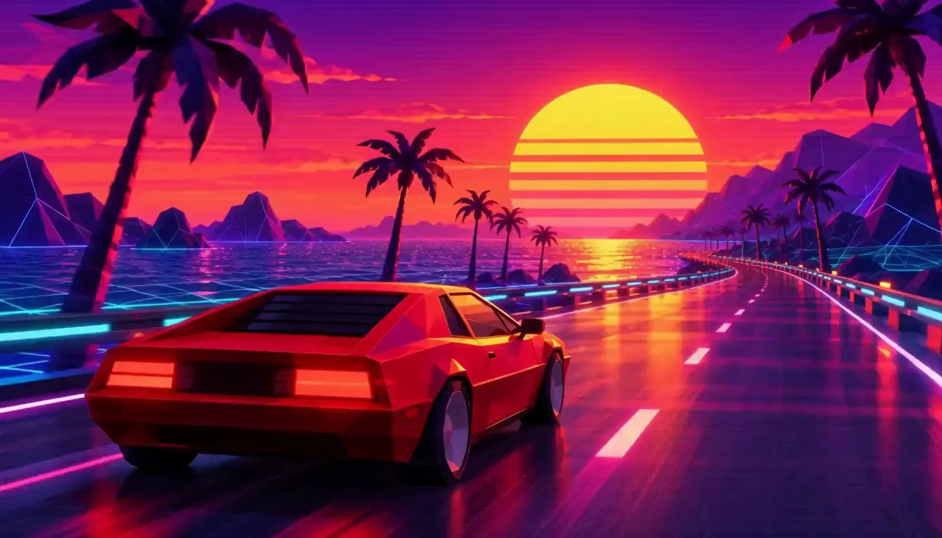 Synthwave racer