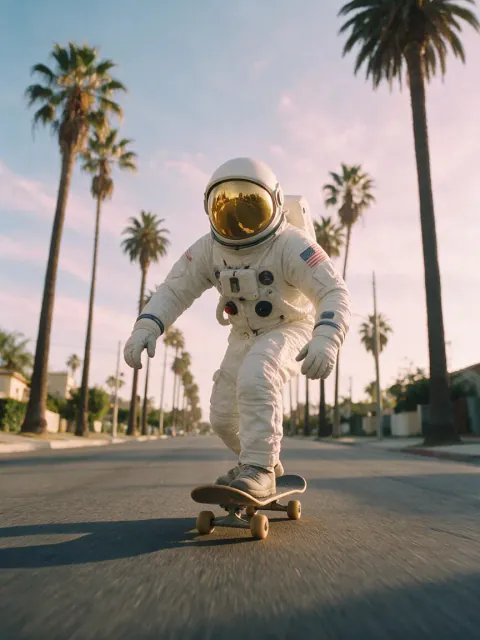 Astronaut skate run
