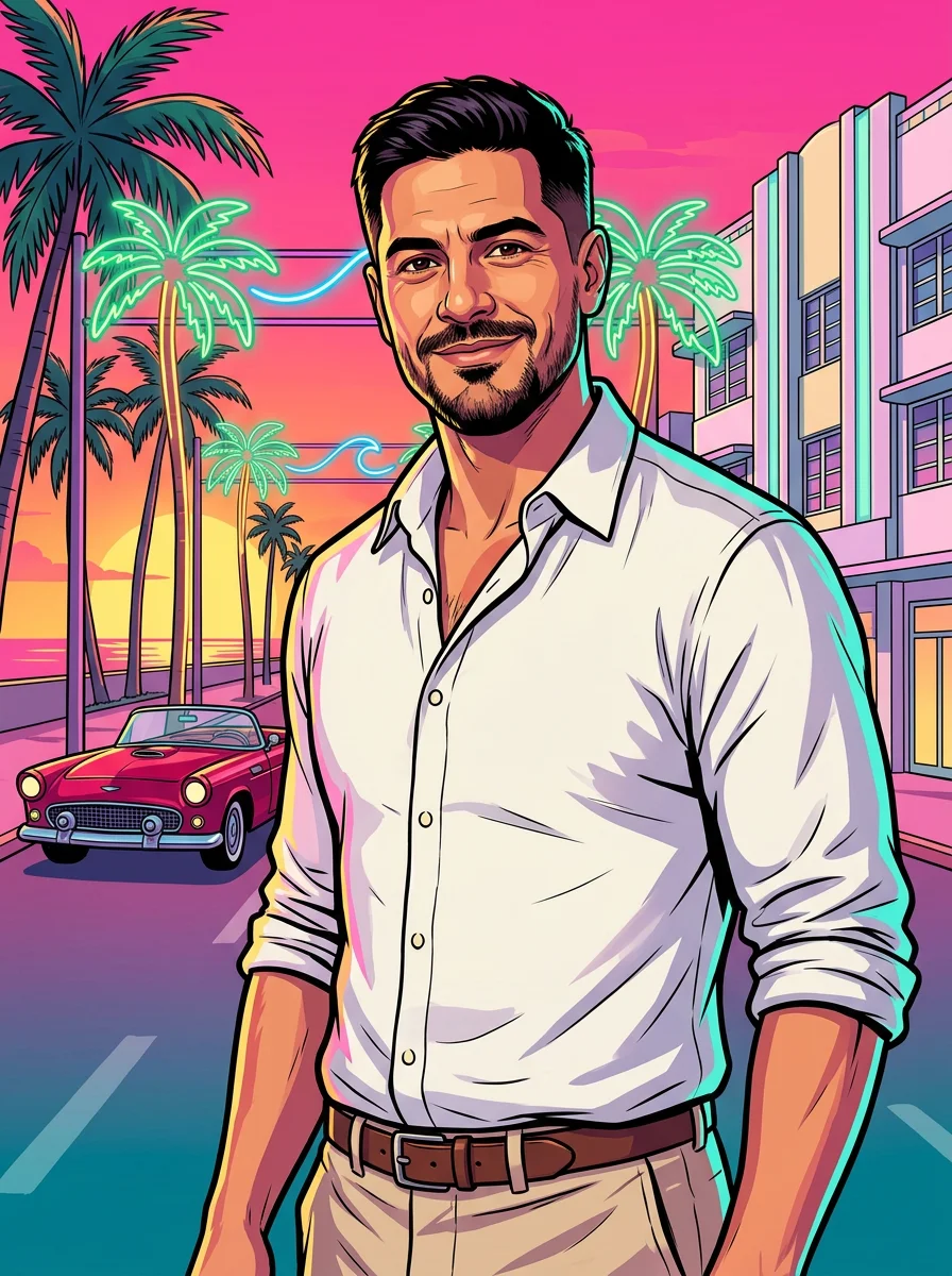 Ladebildschirm im GTA 6-Stil, Beispiel 1 · Ergebnis