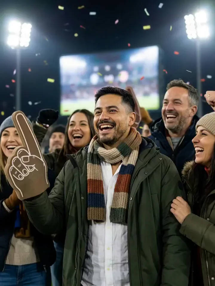 You on the stadium big screen example 1 · Result